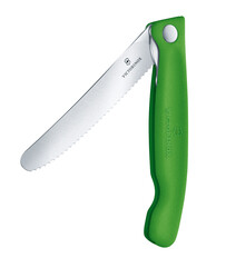 Victorinox - Victorinox 6.7836.F4B SwissClassic 11cm Katlanabilir Domates Bıçağı Yeşil