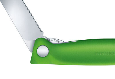 Victorinox 6.7836.F4B SwissClassic 11cm Katlanabilir Domates Bıçağı Yeşil - 3