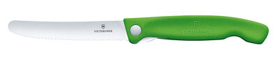 Victorinox 6.7836.F4B SwissClassic 11cm Katlanabilir Domates Bıçağı Yeşil - 4