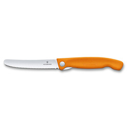 Victorinox 6.7836.F9B SwissClassic 11cm Katlanabilir Domates Bıçağı Turuncu - 5