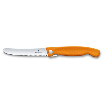 Victorinox 6.7836.F9B SwissClassic 11cm Katlanabilir Domates Bıçağı Turuncu - 5