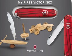 Victorinox İlk Çakım Şeffaf Kırmızı - Thumbnail