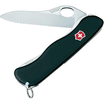 Victorinox Sentinel Caki Testere Agizli Tek El Siyah 0.8413.Mw3 - 1