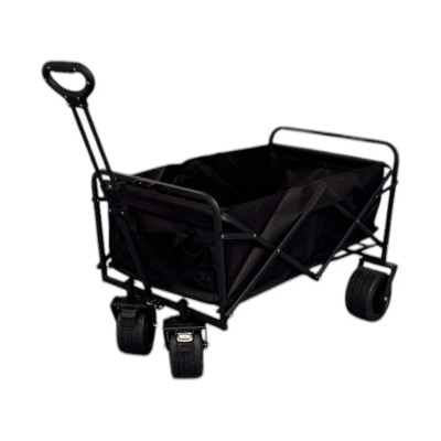 Windcamp Katlanır Kamp Arabası Frenli XXL Siyah - Windcamp