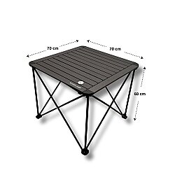 Windcamp Katlanır Kamp Masası Alüminyum Büyük 70x70x60 - 2