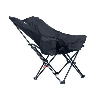 Windcamp Katlanır Kamp Sandalyesi 3 Aşamalı Siyah 120kg Taşıma - 2