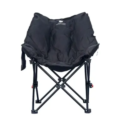 Windcamp Katlanır Kamp Sandalyesi 3 Aşamalı Siyah 120kg Taşıma - 5