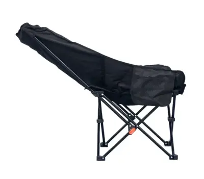 Windcamp Katlanır Kamp Sandalyesi 3 Aşamalı Siyah 120kg Taşıma - 7