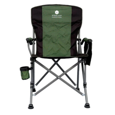 Windcamp Katlanır Kamp Sandalyesi Lüks Haki 150kg Taşıma - Windcamp