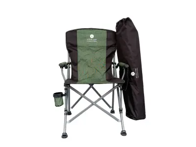 Windcamp Katlanır Kamp Sandalyesi Lüks Haki 150kg Taşıma - 5