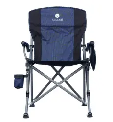 Windcamp Katlanır Kamp Sandalyesi Lüks Mavi 150kg Taşıma - 1