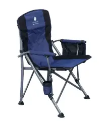 Windcamp Katlanır Kamp Sandalyesi Lüks Mavi 150kg Taşıma - 2