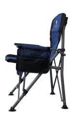 Windcamp Katlanır Kamp Sandalyesi Lüks Mavi 150kg Taşıma - 4