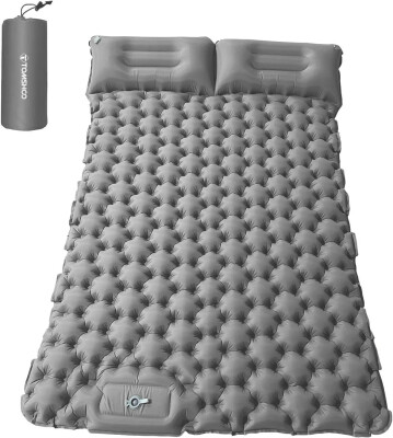 Windcamp Kendinden Pompalı Çift Kişilik Şişme Yatak Gri - Windcamp