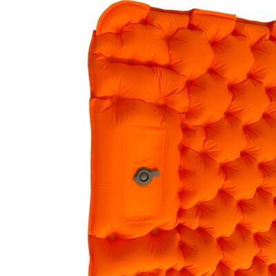 Windcamp Kendinden Pompalı Çift Kişilik Şişme Yatak Turuncu - 5