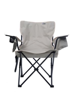 Wolfy Lux Kamp Sandalyesi Siyah Gri Panda Desenli - 1