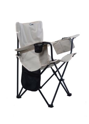 Wolfy Lux Kamp Sandalyesi Siyah Gri Panda Desenli - 4