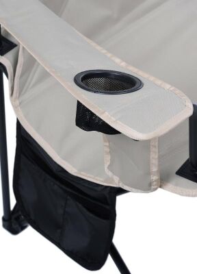 Wolfy Lux Kamp Sandalyesi Siyah Gri Panda Desenli - 7