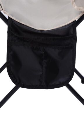 Wolfy Lux Kamp Sandalyesi Siyah Gri Panda Desenli - 8