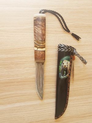 Yakut Damascus Koleksiyon Av Bıçağı No:7 - 6