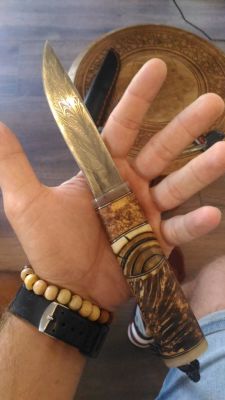 Yakut Damascus Koleksiyon Av Bıçağı No:7 - 10