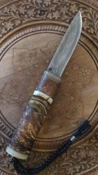 Yakut - Yakut Damascus Koleksiyon Av Bıçağı No:7